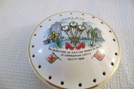 1969 Prince Of Wales Investiture Ceramic  Potpourri Collectible - $15.00