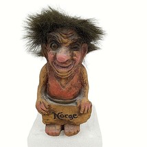 Vintage Nyform Norwegian Troll with Norge sign and Tail 6.5&quot; - £35.21 GBP