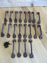 20 Cast Iron RUSTIC Barn Handle Gate Pull Shed Door Handles Fancy Drawer... - £39.81 GBP