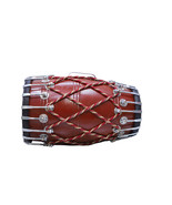 Hanmade Dholak Bolt With doori Wooden With Nuts Brown colour dholaki dho... - £206.77 GBP