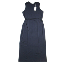 NWT Vince Tie Waist T-shirt Midi in Marine Blue Pima Cotton Dress M $195 - £72.59 GBP