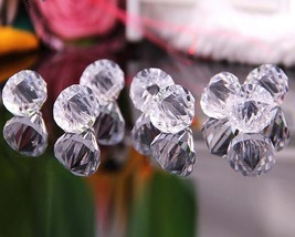 20pcs Clear Acrylic Loose Beads Water Droplets Pendant Charm Wedding Decoration - £5.21 GBP