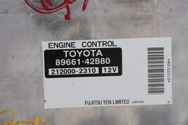 Toyota RAV4 Rav-4 Rav 4 ECM ECU Engine Control Module 89661-42B80, 212000-2310 image 2