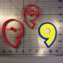 Yellow Blue Number 9 Cookie Cutter Set - £5.22 GBP+