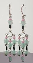 Lucy Isaacs Vintage Blue Star Celestial Swarovski Chandelier Dangle Earr... - $69.99