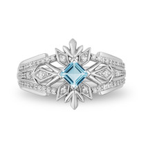 Enchanted Disney Elsa Ring With .25 Carat TW Of Diamonds Ring, Engagement Ring - £79.39 GBP