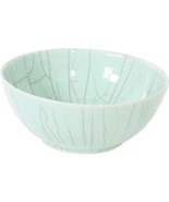Bowl Celadon Crackle Colors May Vary Green Variable Ceramic Handmade - £328.80 GBP