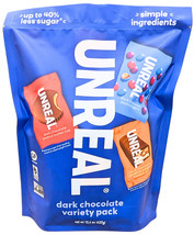 Unreal Dark Chocolate Variety Pack 15.4 Ounce Bag EXP 07/2026 - $26.31