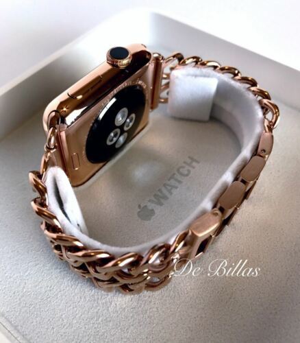 42MM Apple Watch 24K Rose Gold plated, Rose Gold Links Band CUSTOM Item image 4