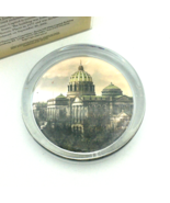 PENNSYLVANIA state capitol building glass paperweight - NEW Harrisburg P... - £14.14 GBP