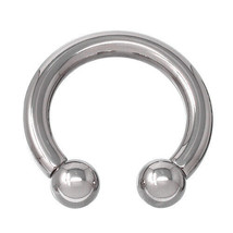4mm gauge (6g) Circular Barbell 316L Stainless Steel internally threaded - $12.69