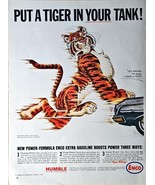 Enco Put a tiger in your tank HUMBLE formula gasoline -1964 Vintage Prin... - $9.93
