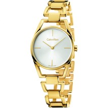 Calvin Klein K7L23546 Dainty Gold Tone Women&#39;s Stainless Steel Watch - £209.12 GBP