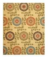 EORC OS5082IV210 Machine-Made Nylon Mandana Rug, 2&#39;7 x 9&#39;10, Ivory - $69.25