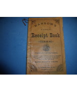 Ransom&#39;s Family Receipt Book 1884 - $62.04 CAD