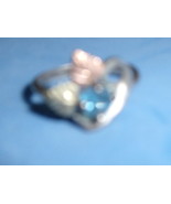 Vintage Black Hills Gold Blue Topaz ring size 8 - $130.34 CAD