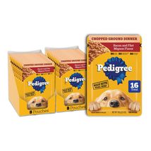 PEDIGREE CHOPPED GROUND DINNER Adult Soft Wet Dog Food 18-Count Variety ... - $16.95