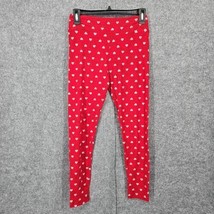 LuLaRoe Womans Leggings OS One Size 2-10 Red Pink Hearts Flowers Activewear Soft - £7.43 GBP