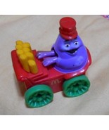 2 Lot: McDonalds Happy Meal Circus Parade Happy Grimace &amp; Blue Fry Guy E... - £11.77 GBP