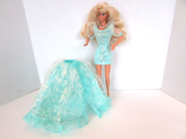 MATTEL 1992 Dream Princess Barbie Doll Sears Ltd Special Blue Lace Detac... - $16.78