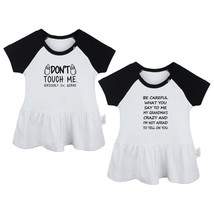 Pack of 2, Don&#39;t Touch Me &amp; Stay Away From Me Infant Baby Girls Princess Dress - £18.02 GBP