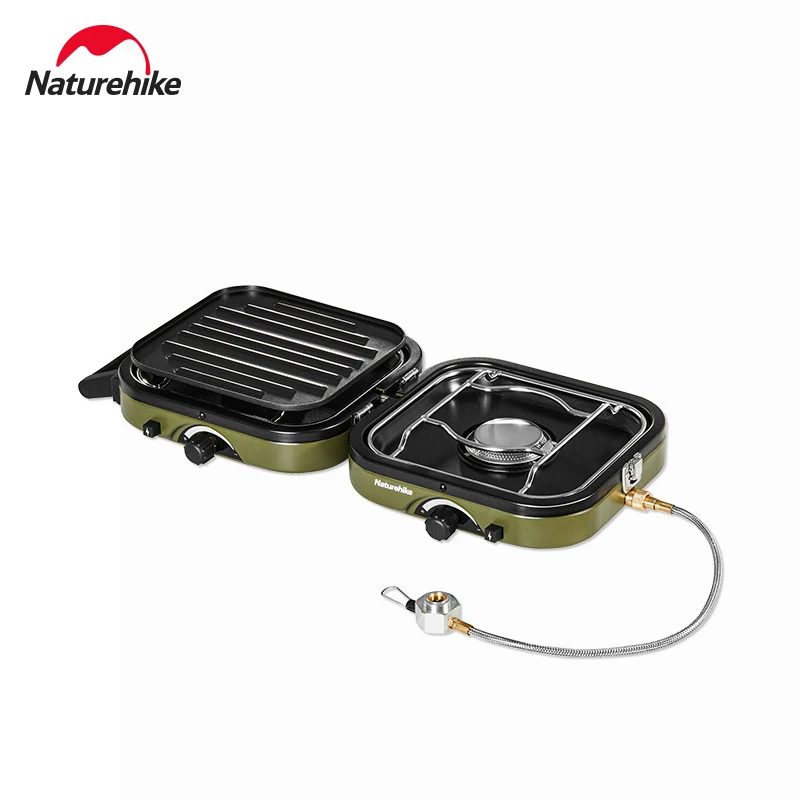 Naturehike Folding Double Fire Gas Stove 2300W Portable Outdoor Camping - £150.83 GBP
