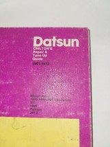 Chilton&#39;s Datsun 61-72 5660 Repair and Tune Up Guide 1961 - 1972  Hardcover - £14.21 GBP