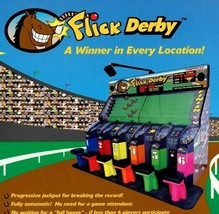 Flick Derby Arcade Flyer Original NOS Video Game Art Print Promo Horse R... - £12.38 GBP
