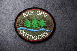 Explore Outdoors Camping Nature Travel Hiking Embroidered Patch Size:6.8... - £4.38 GBP