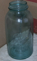 Vintage Blue Ball Perfect Mason Half Gallon #8 Jar Canning Kitchen - $14.99