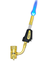 Turbo Torch Tips with Gas Self-Igniter Adjustable Flame Knob Brass Tip 360° Swiv - £45.19 GBP