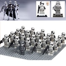 21pcs/set Star Wars Captain Phasma And Stormtroopers Army Minifigures Block - £26.45 GBP