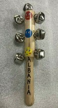 NEW ALBANIA WOOD+METAL KIDS CHILDREN TOY GAMES-RINGING BELLS MUSICAL INS... - $11.88