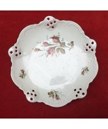 VTG ROSENTHAL CHINA MOOSROSE RETICULATED FOOTED CANDY DISH 7,5” DIAMETER... - £8.87 GBP