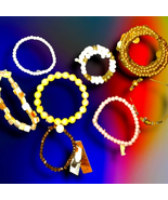 Stunning collection lot of 8 beautiful bracelets - £18.64 GBP