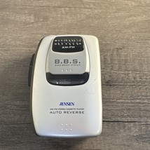 Jensen AM/FM Cassette Player Model SCR-70M - Blue - TESTED! - $9.87