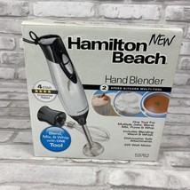 New In Box Hamilton Beach Hand Blender Model 59762  Metallic 2 Speed  - $43.32