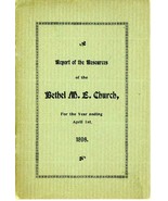 Methodist Episcopal Church Bethel Connecticut 1898 Treasurer&#39;s Report GA... - £3.93 GBP