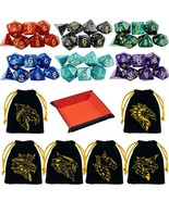 6 Sets Dnd Dice Polyhedral Dice Dungeons And Dragons Rolling Dice For Rp... - £20.39 GBP