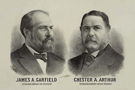 James A. Garfield Republican candidate for president - Chester A. Arthur Republi - £17.19 GBP+