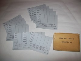 Lot 15 Vtg Bell System E-4227-G Designation Card Strip 500 Series Teleph... - €17,35 EUR