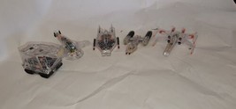 1995 Star Wars Micro Machines X-Ray Fleet Lot of 5 Falcon, Slave 1, Jawa, Y-Wing - £19.78 GBP