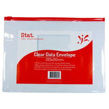 Stat Data Envelope (Clear) - 283x210mm - $29.03