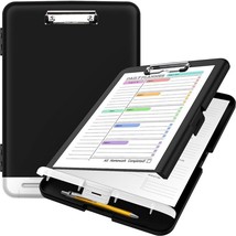 Clipboard with Storage, High Capacity Nursing Clipboards with Pen Holder, Heavy  - £15.97 GBP