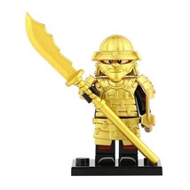 Golden Samurai - Japanese Warriors Custom Minifigures Toy Gift (Includes... - $56.12 MXN
