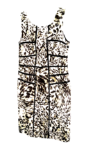 Ann Taylor Dress Womens Cream Green Black Animal Print Lined Sleeveless ... - $188.77 MXN