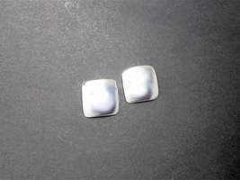 Sup Silver Square Stud Earrings 17mm, Handmade Womens Earrings, Silver Jewelry  - £31.10 GBP