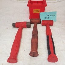 Lot of Assorted Snap on Soft Grip Dead Blow Hammer &amp; Wooden Hammer LOT 547 - £97.21 GBP