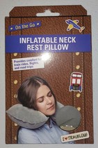 Inflatable Neck Rest Pillow Light Gray - £5.55 GBP