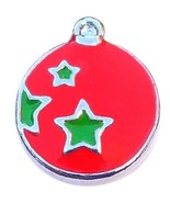 Christmas Ball Ornament Floating Locket Charm - $3.28 CAD